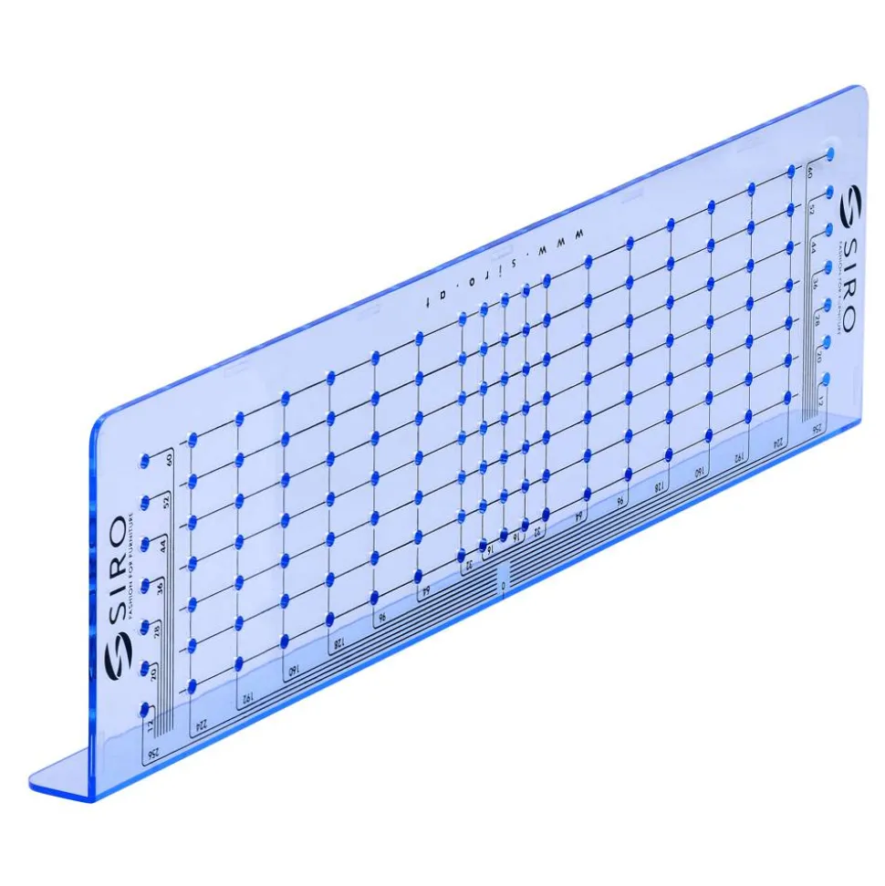 Bohrschablone für Griffe und Knöpfe 288 x 74 x 17 mm
