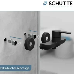 Brausearmatur 'Denver' matt schwarz