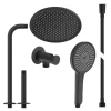 Brause-Komplett-Set 'Karibik' schwarz matt, 3 Strahlarten