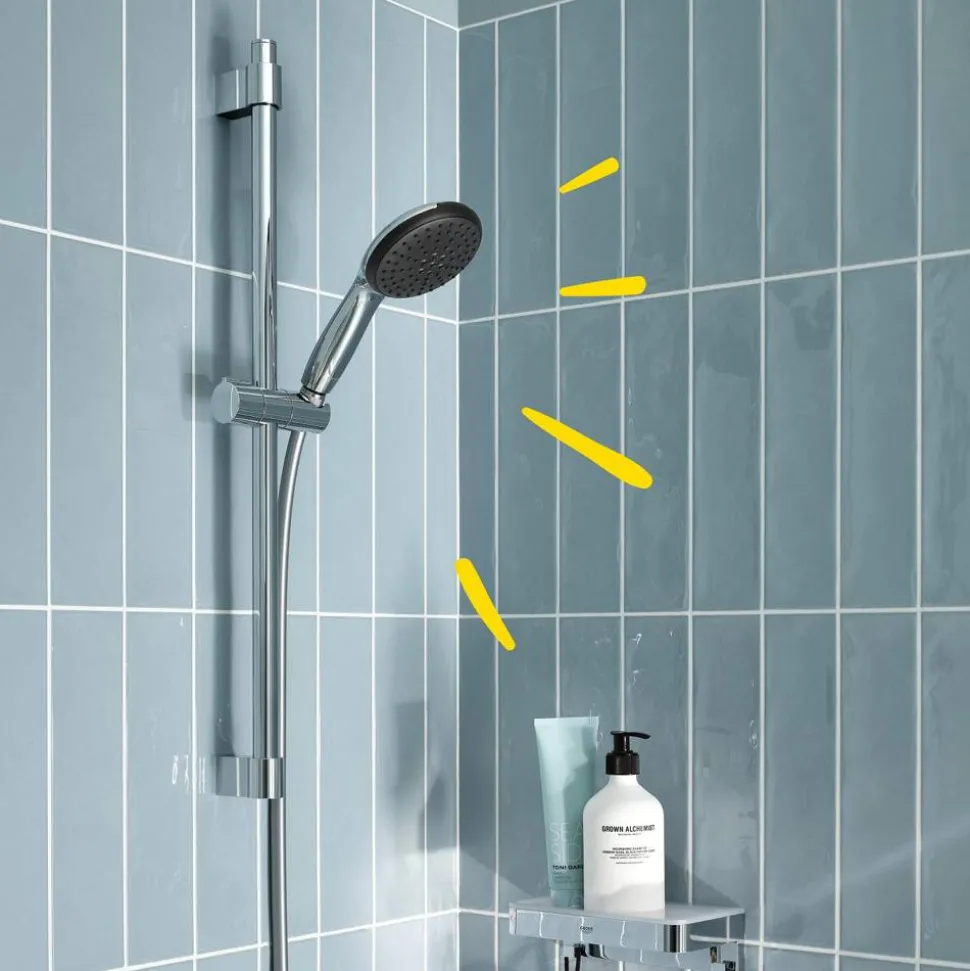 Brausestangenset 'Vitalio Start 110' chromfarben 2 Strahlarten, 60 cm