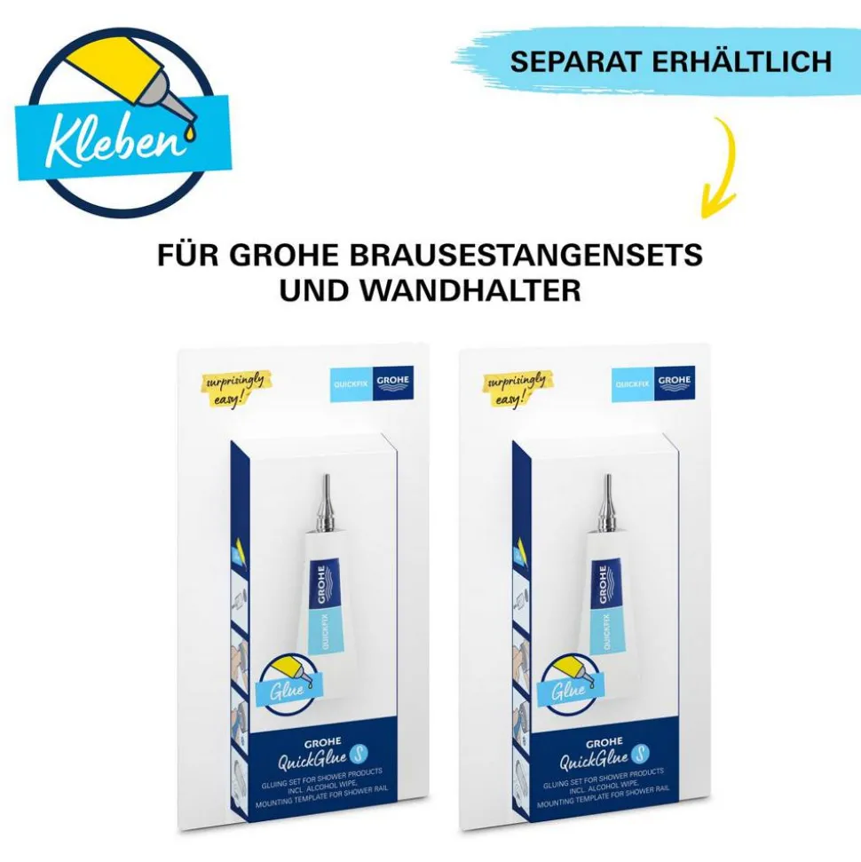 Brausestangenset 'Vitalio Start 110' chromfarben 2 Strahlarten, 60 cm