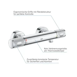 Brausethermostat 'Precision Feel' chromfarben