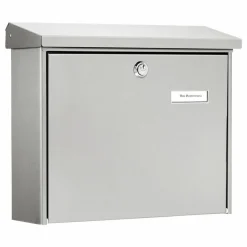 Briefkasten 'Amrum 3867 NI' edelstahlfarben 37,7 x 32 x 11,5 cm