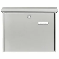 Briefkasten 'Amrum 3867 NI' edelstahlfarben 37,7 x 32 x 11,5 cm