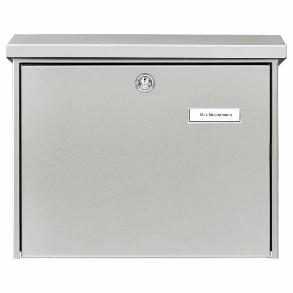 Briefkasten 'Amrum 3867 NI' edelstahlfarben 37,7 x 32 x 11,5 cm