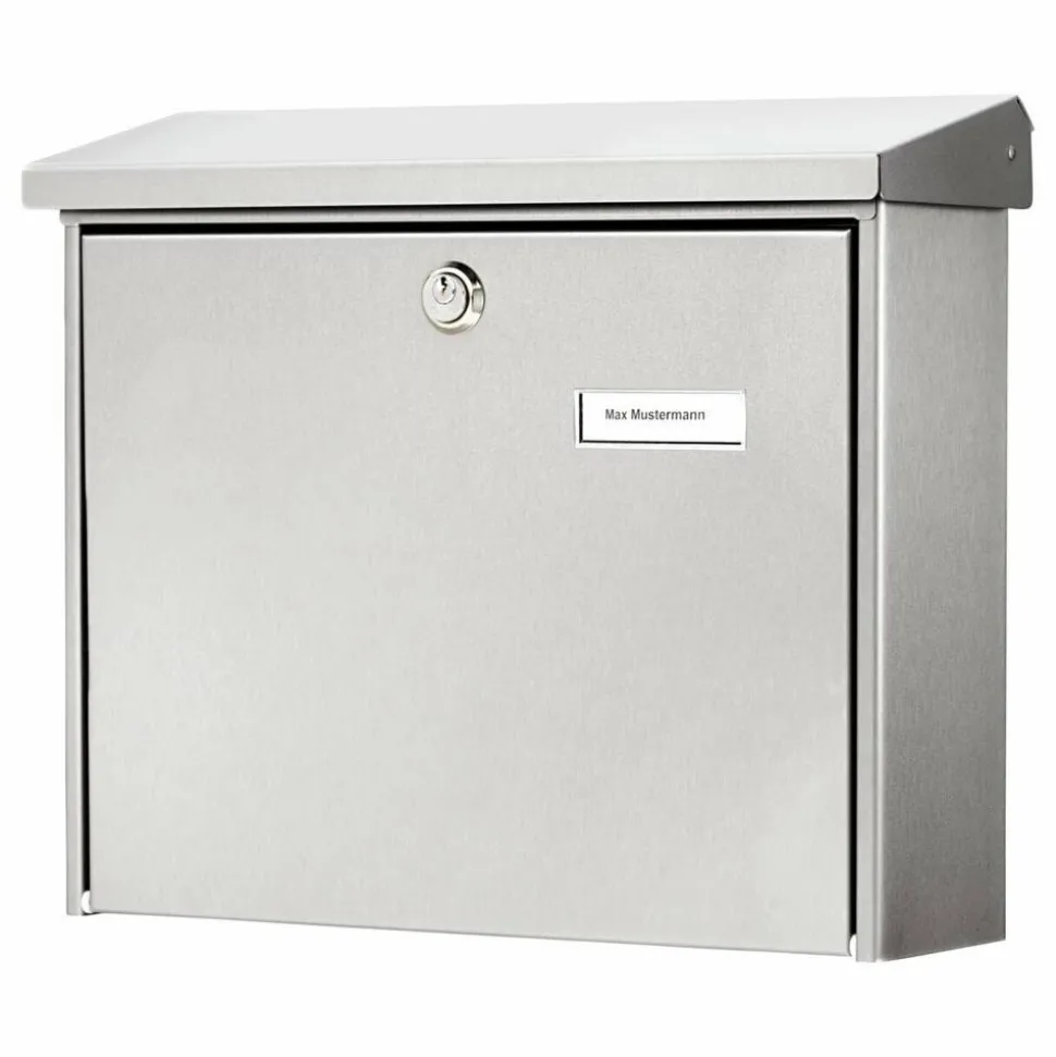 Briefkasten 'Amrum 3867 NI' edelstahlfarben 37,7 x 32 x 11,5 cm