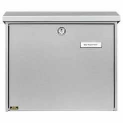 Briefkasten 'Comfort 913 SI' silbern 38 x 34 x 14,8 cm