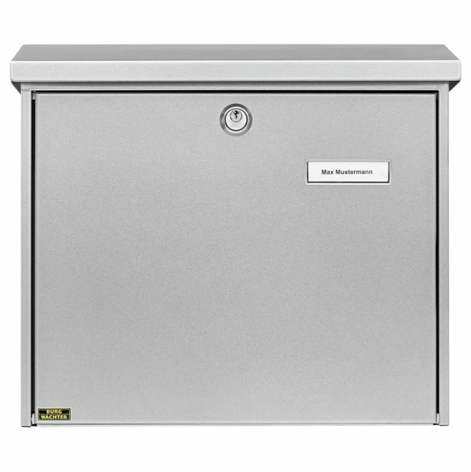 Briefkasten 'Comfort 913 SI' silbern 38 x 34 x 14,8 cm