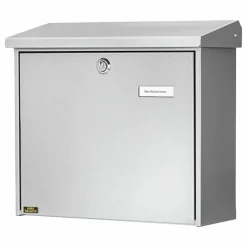 Briefkasten 'Comfort 913 SI' silbern 38 x 34 x 14,8 cm
