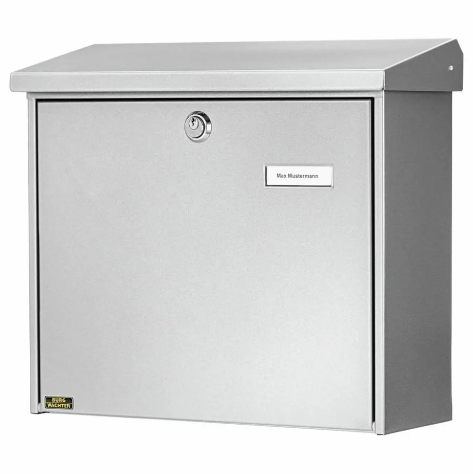 Briefkasten 'Comfort 913 SI' silbern 38 x 34 x 14,8 cm