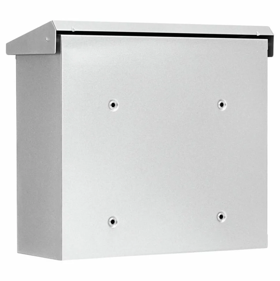 Briefkasten 'Comfort 913 SI' silbern 38 x 34 x 14,8 cm