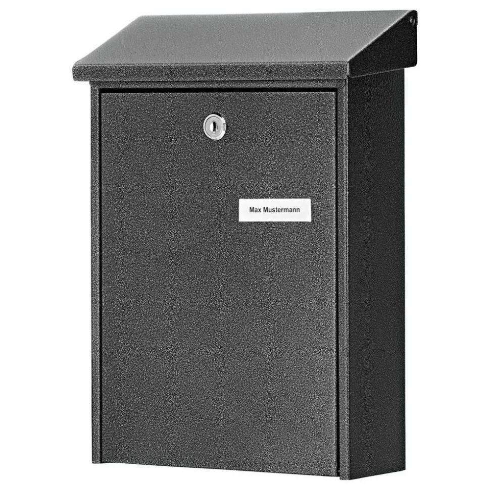 Briefkasten 'Daily 5861 E' grau 22,5 x 30,5 x 7,5 cm