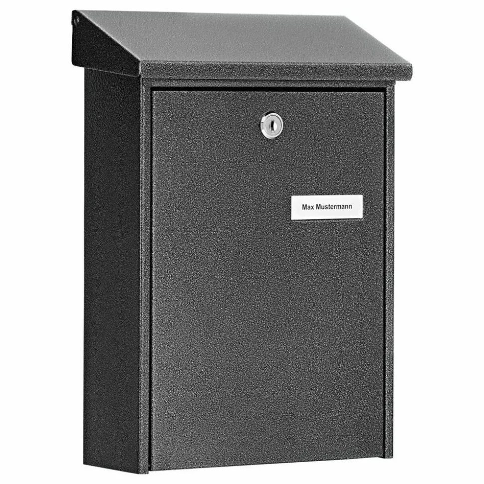Briefkasten 'Daily 5861 E' grau 22,5 x 30,5 x 7,5 cm