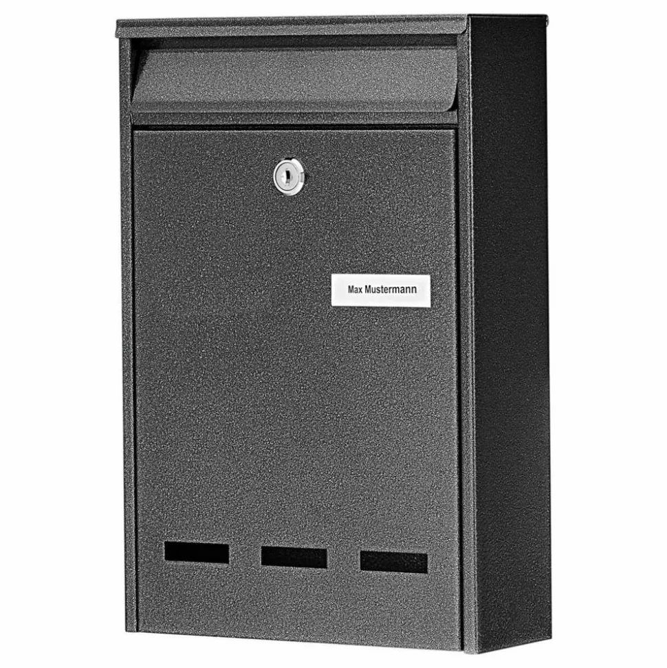 Briefkasten 'Pocket 5871 E' grau 21,5 x 31,5 x 7,5 cm