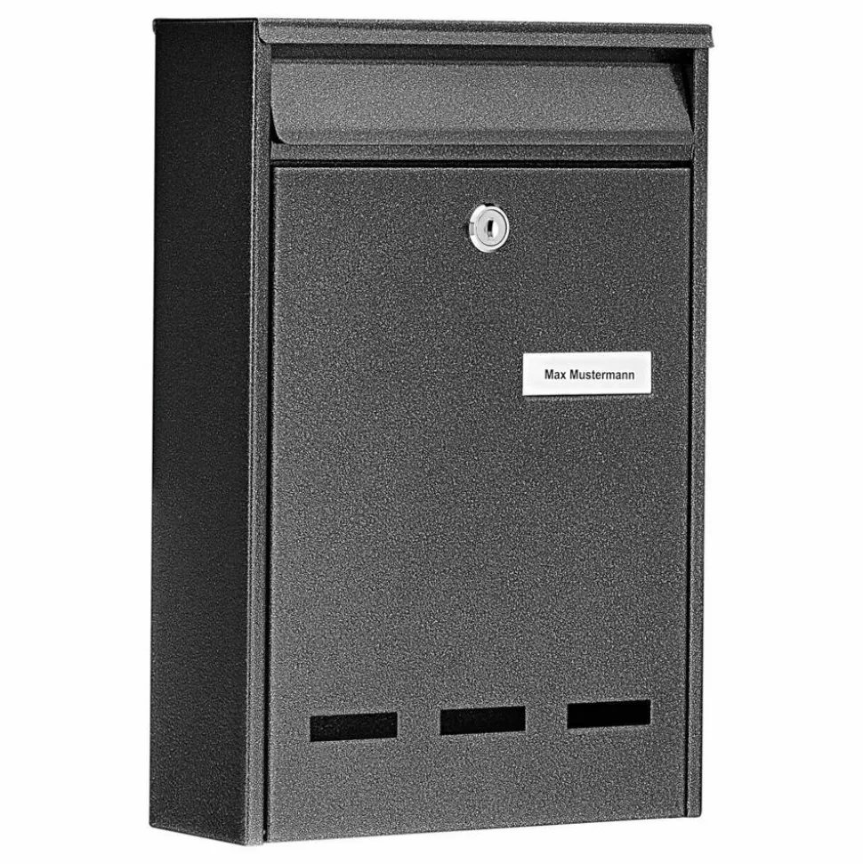 Briefkasten 'Pocket 5871 E' grau 21,5 x 31,5 x 7,5 cm