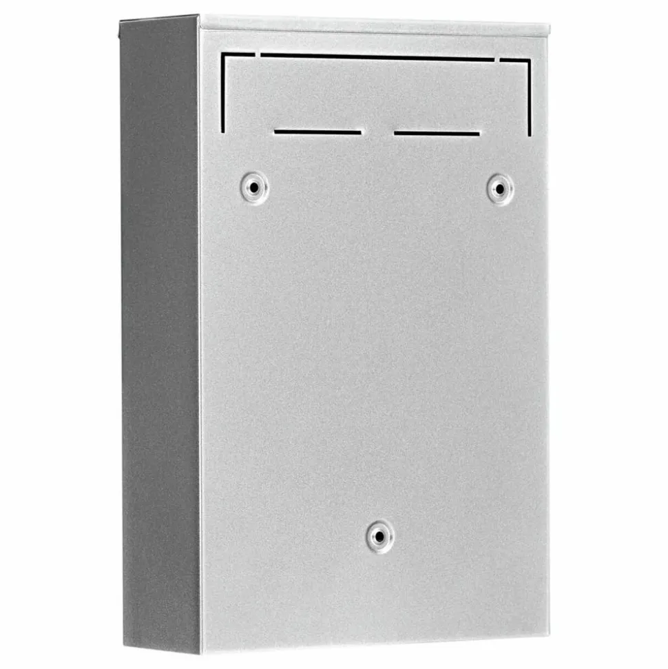 Briefkasten 'Pocket 5871 SI' silbern 21,5 x 31,5 x 7,5 cm