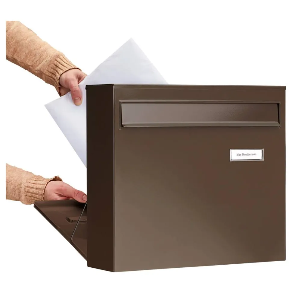 Briefkasten 'Potsdam 878 BR' braun 36,2 x 32,2 x 10 cm