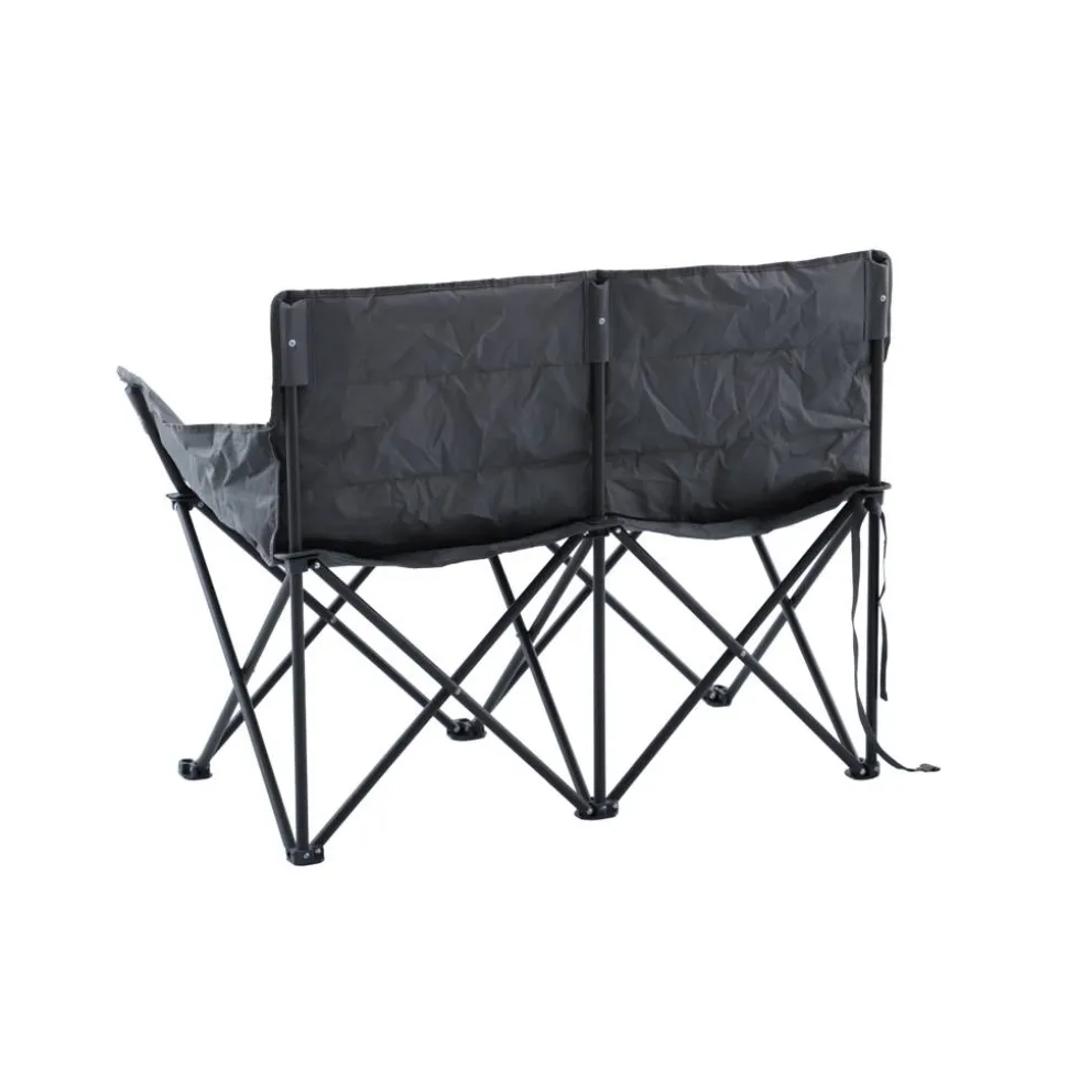 Campingbank 'Island' anthrazit 126 x 50 x 48/88 cm