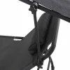 Campingliege 'Comfort' klappbar mit Sonnendach anthrazit 69 x 43 x 200 cm
