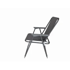 Campingstuhl 'Siesta' klappbar Stahl anthrazit 63 x 75 x 52 cm