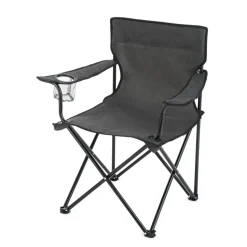 Campingstuhl schwarz/anthrazit 69 x 80 x 53 cm