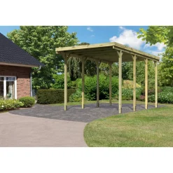 Caravan-Carport 394 x 712 cm Kiefer KDI PVC-Dach