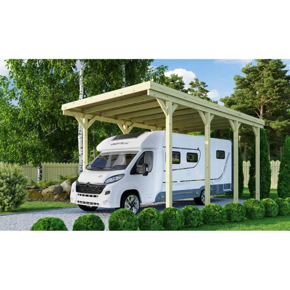 Caravan-Carport 394 x 712 cm Kiefer KDI PVC-Dach