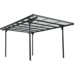 Carport anthrazit 299 x 496 x 226 cm
