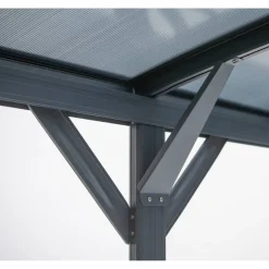 Carport 'Bergen' mit Runddach anthrazit Aluminium 505 x 300 x 220 cm