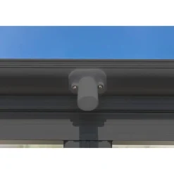 Carport 'Bergen' mit Runddach anthrazit Aluminium 505 x 300 x 220 cm