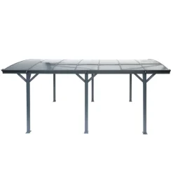 Carport 'Bergen' mit Runddach anthrazit Aluminium 505 x 300 x 220 cm