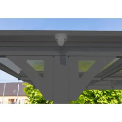 Carport 'Helsinki' mit Flachdach anthrazit Metall 503 x 305 x 232 cm