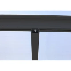 Carport 'Helsinki' mit Flachdach anthrazit Metall 503 x 305 x 232 cm
