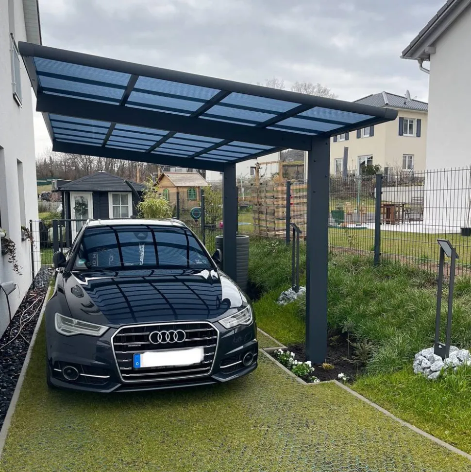 Carport 'Wing 80' anthrazit 276 x 531 x 284 cm