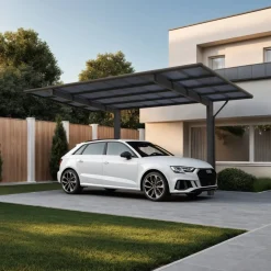 Carport 'Wing 80' anthrazit 276 x 531 x 284 cm