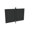 Carport-Rückwand aus Profilschalung 291 x 200 cm schiefergrau