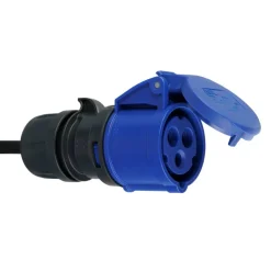 CEE-Verlängerungskabel schwarz/blau 5 m 3-polig