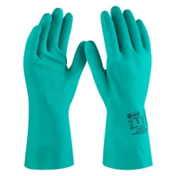 Chemieschutzhandschuh 'Pro Liquid Chemical Nitril' grün Größe 9/L
