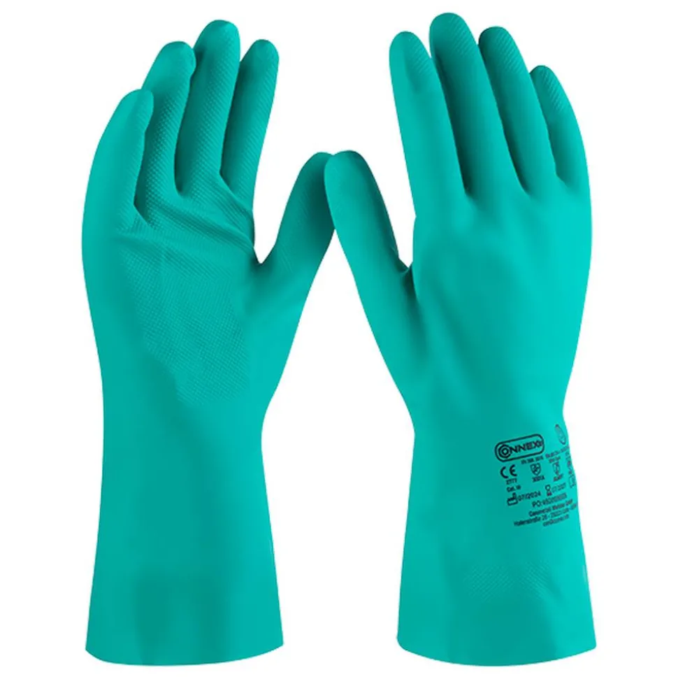 Chemieschutzhandschuh 'Pro Liquid Chemical Nitril' grün Größe 10/XL