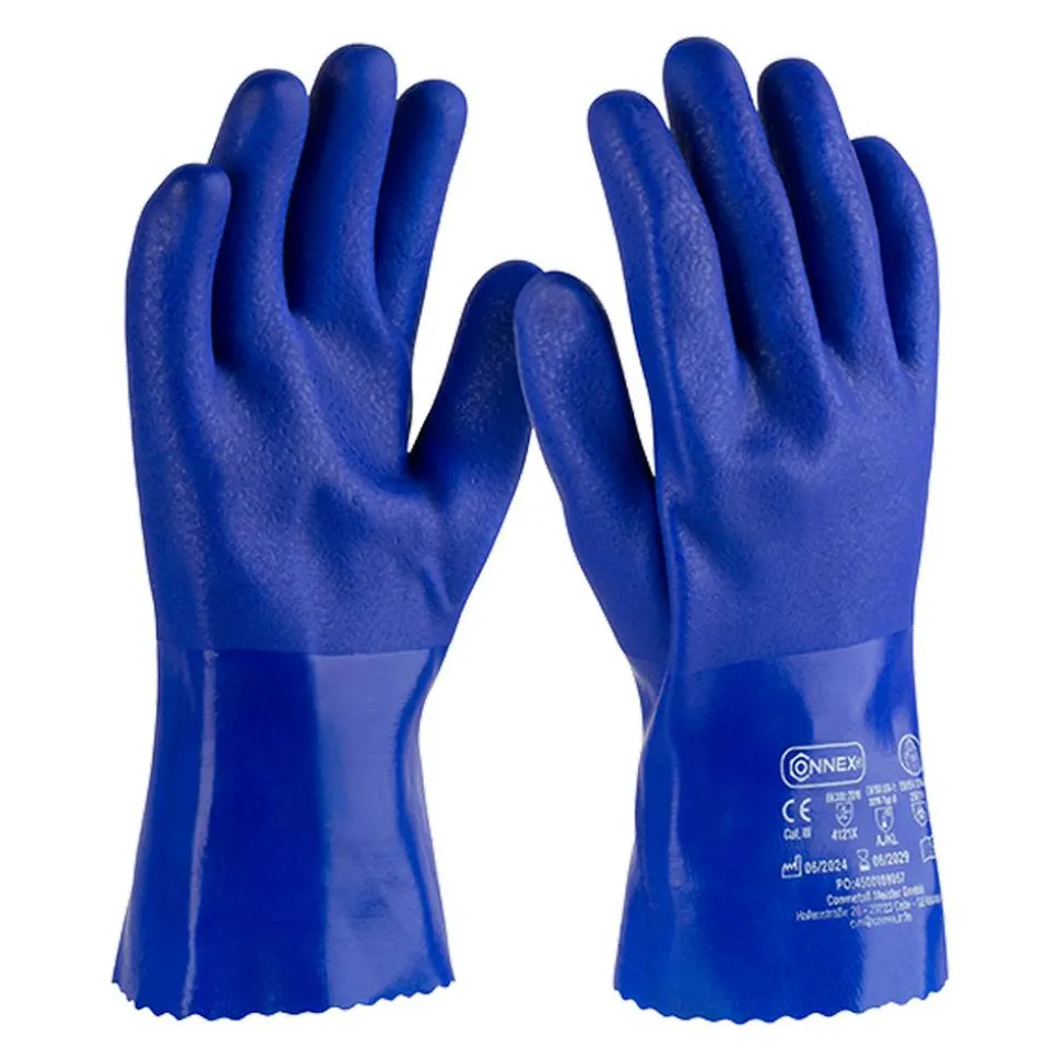 Chemieschutzhandschuh 'Pro Liquid Chemical' blau Größe 9/L