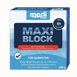 Chlorreiniger 'MaxiBlock' zur Poolpflege 600 g