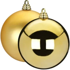 Christbaumschmuck goldfarben Ø 20 cm 2 Stück