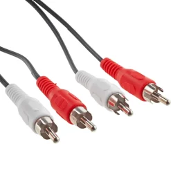Cinch-Audioverbindung schwarz 5 m