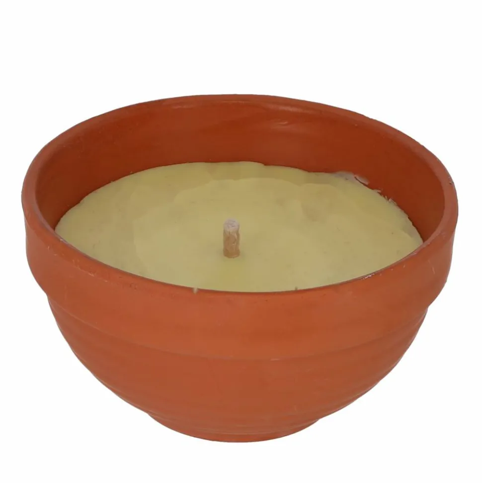 Citronella-Kerze in Tonschale Ø 13 cm