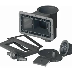 Composite Pool-Set 'Avantgarde Nova' rechteckig grau 455 × 315 × 126 cm, Smart Plug Modul