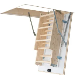 Dachbodentreppe 'Pur' fichtefarbend isoliert 130 x 70 cm