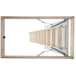 Dachbodentreppe 'Pur' fichtefarbend isoliert 130 x 70 cm
