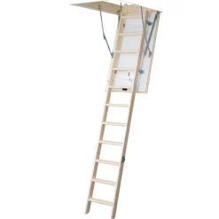 Dachbodentreppe 'Pur' fichtefarbend isoliert 120 x 70 cm