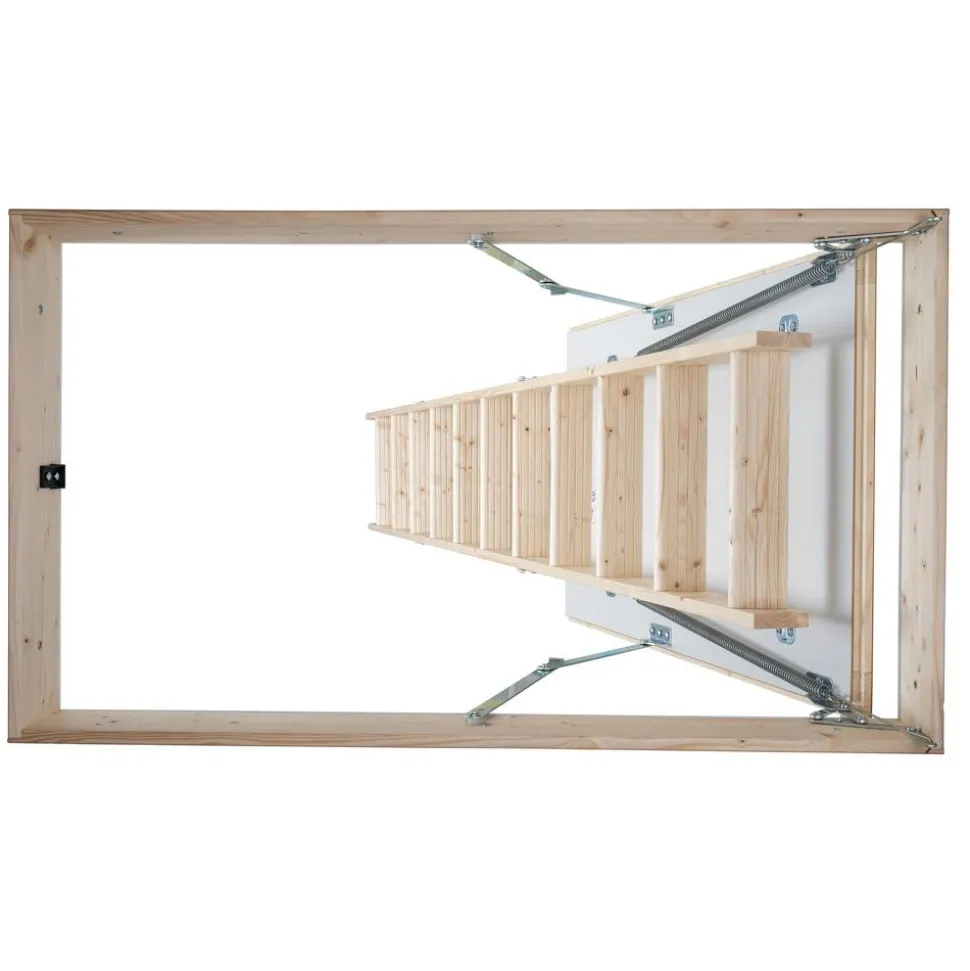 Dachbodentreppe 'Pur' fichtefarbend isoliert 112 x 60 cm