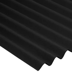 Dach- und Wandplatte 'Base' schwarz 200 x 85,5 x 0,26 cm